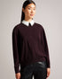 PENNIII-Knitwear-Your new favourite jumper, PENNIII has all the comfort with a little added charm, thanks to its embellished shirt collar. Pair with your favourite jeans to spruce up your casual outfits.This product is made using LENZING™ ECOVERO™ Viscose fibers. LENZING™ ECOVERO™ fibers are derived from sustainable wood and pulp, sourced from certified and controlled forests, with up to 50% lower emissions and water impact compared to generic viscose. LENZING™ and ECOVERO™ is a trademark of Lenzing AG. Jum